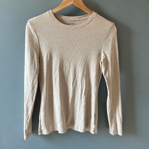 Sonoma Women's Beige Long Sleeve Top
